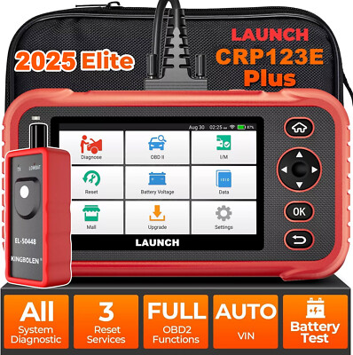2026 LAUNCH CRP123E PLUS Elite OBD2 Car Diagnostic Tool Auto Scanner Full System