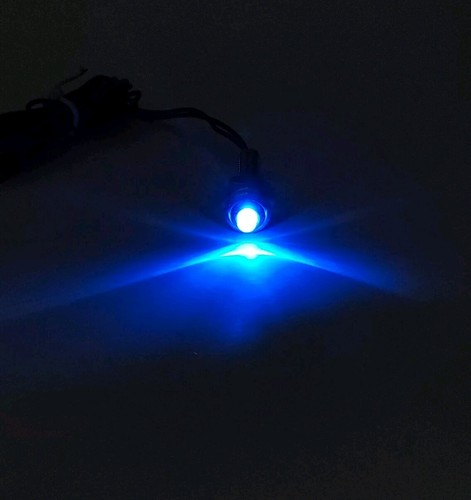 2pc BLUE LED License Plate Bolt Light Screw Universal Motorcycle Car 12V - Foto 8 di 10