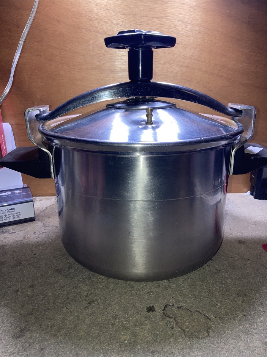 ANCIENNE COCOTTE MINUTE seb 6 litres décor Noir Modèle L'authentique