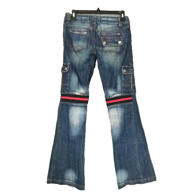 Vero Moda Low Rise BootCut Women's Jeans Waist 27'' L30'' Stretch Racing Style