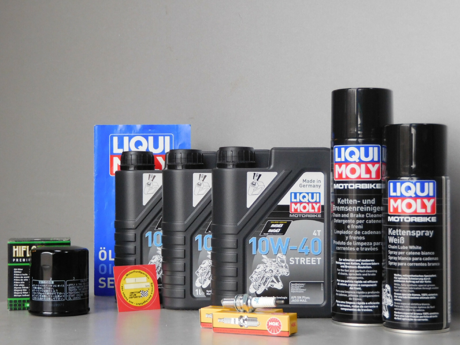 Maintenance Set - Kawasaki ER-5 - Oil Filter Spark Plug Inspection Service
