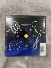 Chris Martin FULL BAND Signed Coldplay Music of the Spheres CD Proof
