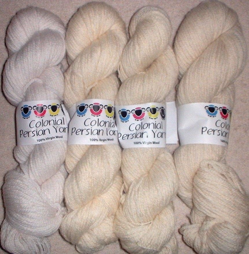 Colonial 3ply Persian Wool Yarn Needlepoint White Arlington Mall OFFicial mail order & Crewel 1260