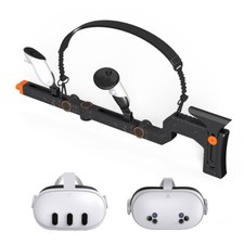 Adjustable VR Gunstock Compatiable for Meta Quest 3/ Quest 3S Magnetic Gun Stock