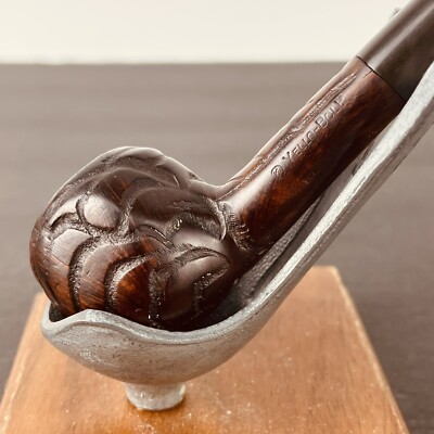 Vintage KBB Stamped Yello Bole Hand Carved Small Apple Estate Tobacco Pipe