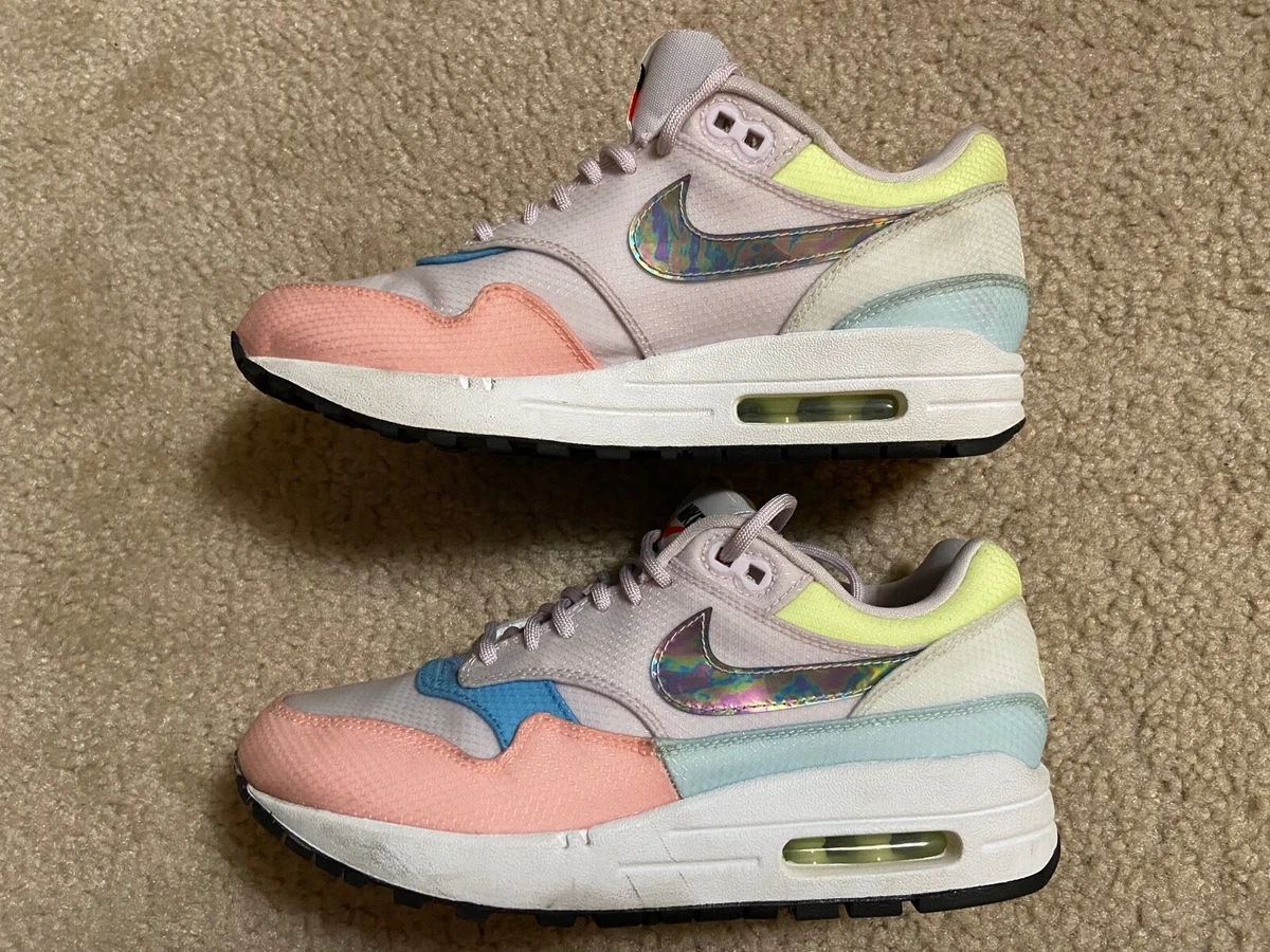 Comida sana oído jefe Nike Women&#039;s Air max 1 Multi Color CU4761‌-‌500 (Size 6) Pastel | eBay