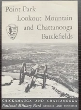 1959 POINT PARK LOOKOUT MOUNTAIN BATTLEFIELD CHATTANOOGA TENNESSEE TRAVEL GUIDE