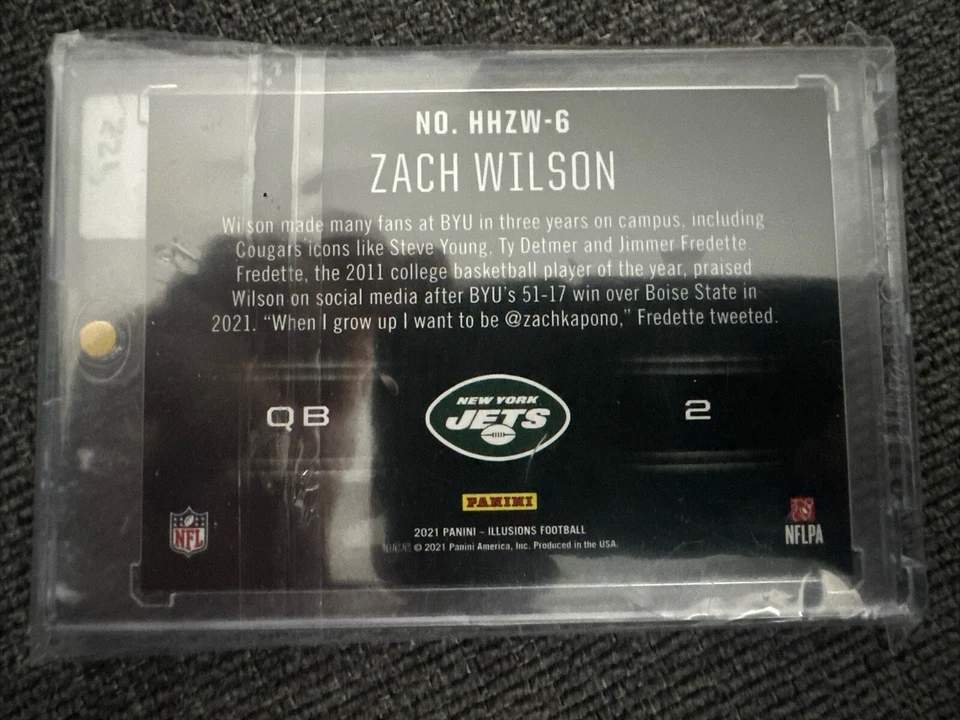 2021 Illusions Holoheroes CASE HIT Holo Rookie SSP Rare HHZW-6 Zach Wilson - Image 2 of 2