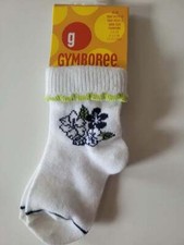 NWT Girls 2T 3T Gymboree SUMMER ISLANDS 2004 floral cuffed socks vtg spring htf