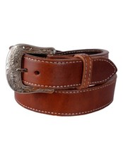 Circle Y Western Belt Heavy Duty Double Ply Smooth Brown 2002-BT