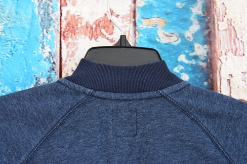 Kids Boys Old Navy Fleece Raglan Sleeve Button Closure LARGE Ink Blue PRE-OWNED - Picture 9 of 11