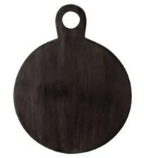 Board Acacia Wood Cheese Black Slate Serving Cutting Handle Natural Ironwood New