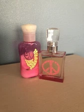 Vintage Bath and Body Works B&BW “Sweet Pea Forever” Peace Sign LE Perfume 1 oz