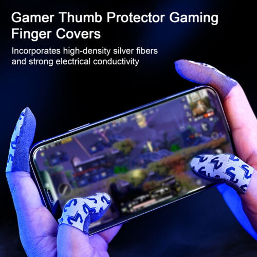 2pcs Fs02 Fingertip Protector Sweat Proof Game Control Mobile Phone Gaming - Picture 1 of 13