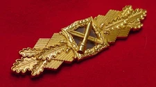 CLOSE COMBAT CLASP IN GOLD - GERMAN WWII - BUNDESREPUBLIK - WEHRMACHT VETERANS