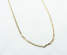 18K Gold Chain Necklace, Yellow Gold, Flat Li...