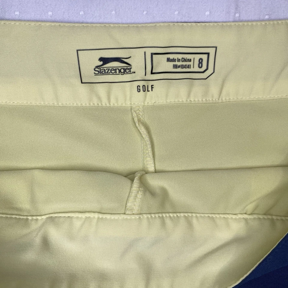 Pantalón corto de golf Slazenger para mujer color azul con amarillo talla 8 Foto 2 de 4