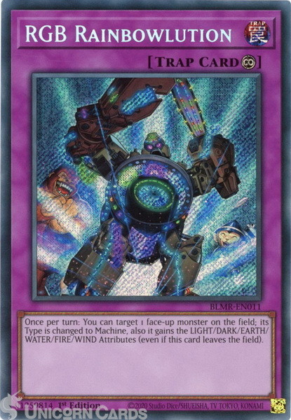 BLMR-EN011 RGB Rainbowlution :: Secret Rare 1st Edition Mint YuGiOh Card
