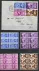 GB GVI 1948 Olympic Games MNH Blocks of Six + FDC Wembley Postmark and Slogan