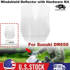For Suzuki DR650 DRZ400S DRZ400SM Windscreen Windshield Deflector with Hardware