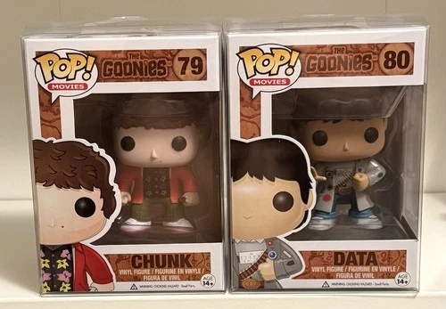 Funko Pop The Goonies Lot Of 2 Chunk #79 , Data #80 Mint W/ Protector