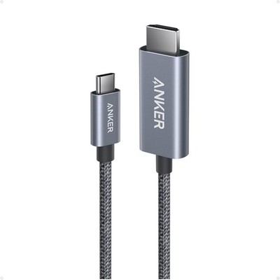 Anker HDMI Kabel, 4K@60Hz Ultraschnell Nylongeflochten USBC auf Kabel 3 Fuß 