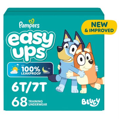 Pampers Easy Ups Super Bluey Disposable Training Pants - 6T-7T - 68ct