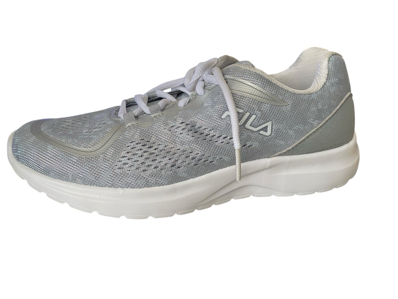 SAOLA Scarpe da allenamento FILA donna taglia 11 sneakers argento metallizzato ottava 2