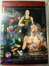 2025 Panini Caitlin Clark Chronicled #10 Red Cracked Ice