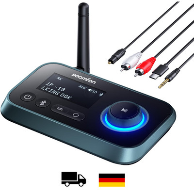 Bluetooth 5.0 Sender Empfänger 3-in-1 SOOMFON Audio Adapter