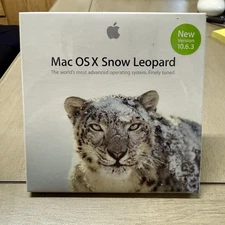 New Factory Plastic Sealed Apple Mac OS X Snow Leopard 10.6.3 Retail MC573Z/A