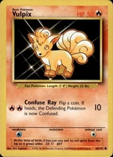 Vulpix 68/102 Base Set Unlimited Original Vintage Basic Fire Pokémon Card TCG BC