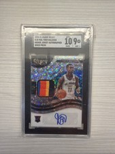 2020-21 Panini Select RJA-Mal Theo Malden Rookie Jersey Autographed Disco Prizm
