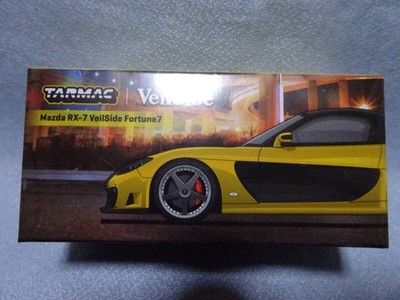 TARMAC WORKS 1/64 Mazda RX-7 VeilSide Fortune Yellow/Black