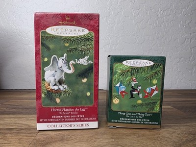 Hallmark Keepsake Horton Hatches the Egg & Thing One Thing Two Ornament Dr Seuss