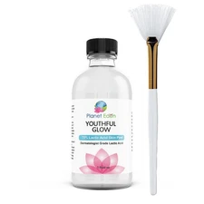 75% Lactic Acid Chemical Peel + Fan Brush | Radiant-Looking Skin | Pro Strength