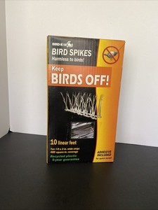 Bird-X Plastic Bird Repel Spikes Kit (no glue) 5-pieces (open box, new unused)