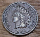 1908 S Indian Head Cent Fine