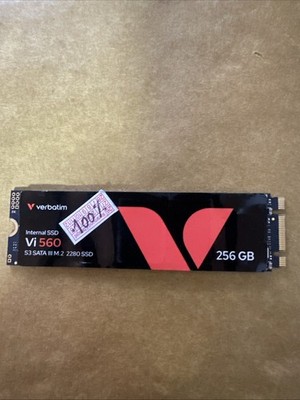 Verbatim 256gb 100% Health SATA III M.2 SSD 