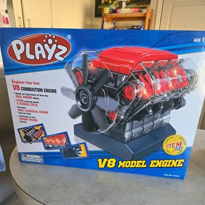 Playz V8 Combustion Engine Model Building Toy Kit