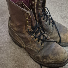 Red Wing Shoes Mens Brown Leather Lace-Up Ank...