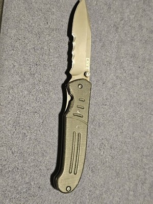 CRKT Ignitor 6865 Steigerwalt Veff Combo Blade G-10 Folding Pocket Knife