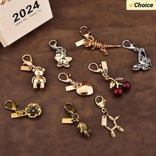 Bear Cherry Butterfly Keychain Bag Charm for Women Car Key Ring Gift 2025
