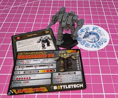 BattleTech Warhammer IIC Mech  -- Clan Heavy Star + Cards