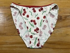 Vintage Y2K Tommy Hilfiger Cherry Print Panty Hi Cut Sz L