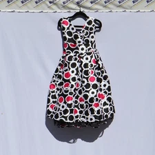 Brooke Lindsay Toddler size 4 Black white and pink dress