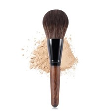 Large Bamboo Mineral Powder Brush, Fluffy Foundation Makeup Brush Kabuki Brus...