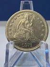 1876 CC Seated Liberty Quarter AU+++Gorgeous Quarter Strong Details