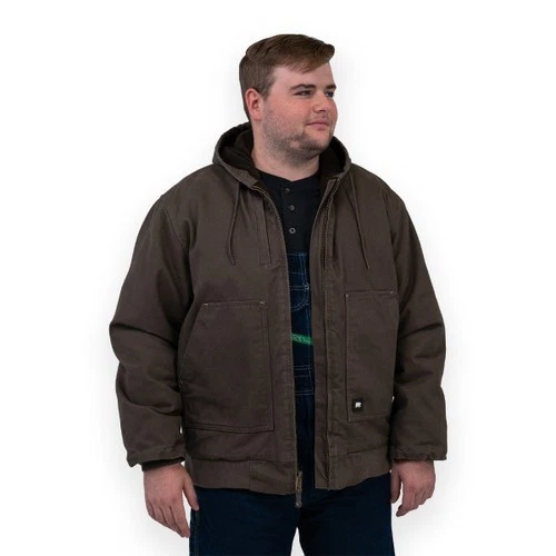 Polar King insulated fleece lined jacket 376.27 brown work coat NWT 5XLARGE