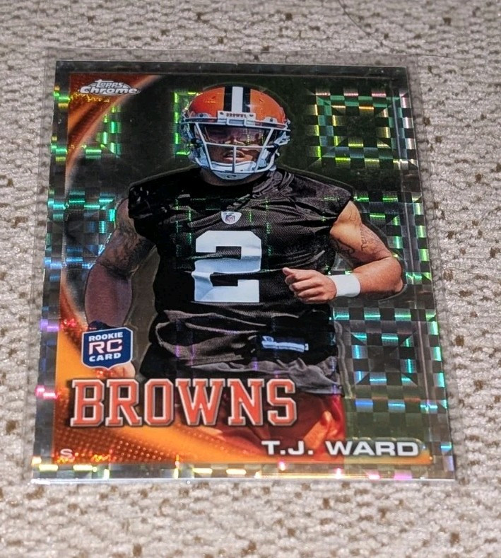 TJ Ward Topps Chrome #C149 Xfractor